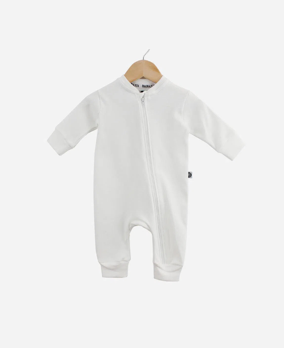 Macacão de Bebê Ziper Unissex MiniMalista Liso Branco Off - MiniMalista Baby - Ano Novo, anonovo, b2b, Baby, com-desconto-mm10, Meia Estação, Neutro, new, Reveillon, tab-tam-macacão-ziper, Unissex, Winter Sale 20% -bebê-minimalista-estiloso