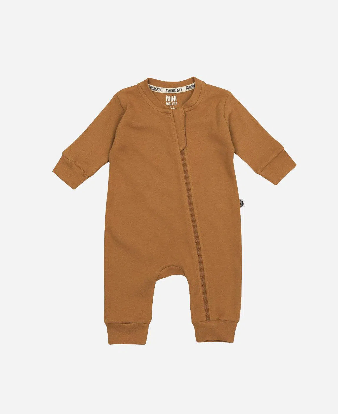 Macacão de Bebê Ziper Unissex MiniMalista Liso Goldie - MiniMalista Baby - b2b, Baby, com-desconto-mm10, Meia Estação, Menino, Neutro, tab-tam-macacão-ziper, Unissex, Winter Sale 20% -bebê-minimalista-estiloso