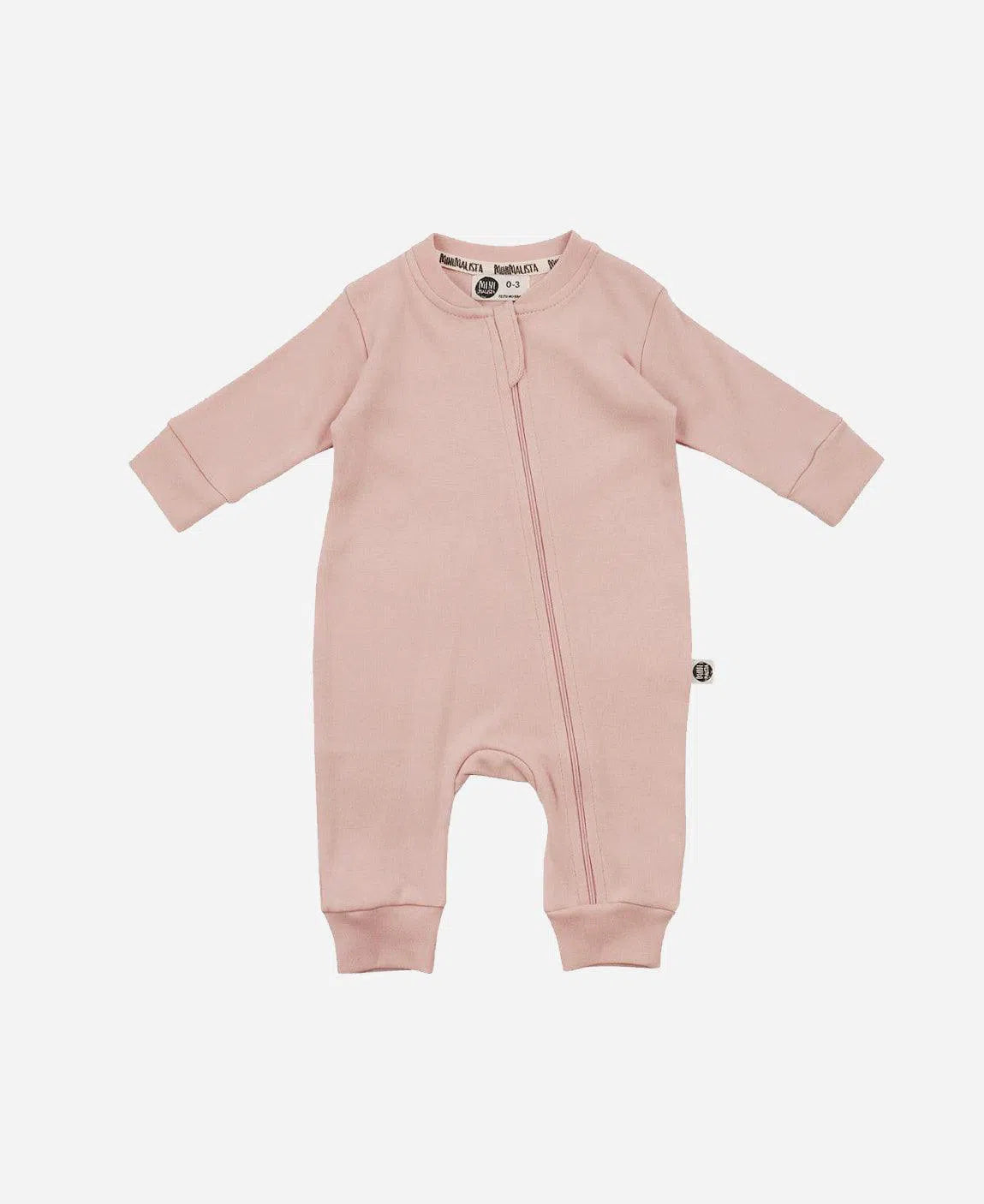 Macacão de Bebê Ziper Unissex MiniMalista Liso Mystic Rose - MiniMalista Baby - b2b, Baby, com-desconto-mm10, Meia Estação, Menina, tab-tam-macacão-ziper, Winter Sale 40% -bebê-minimalista-estiloso