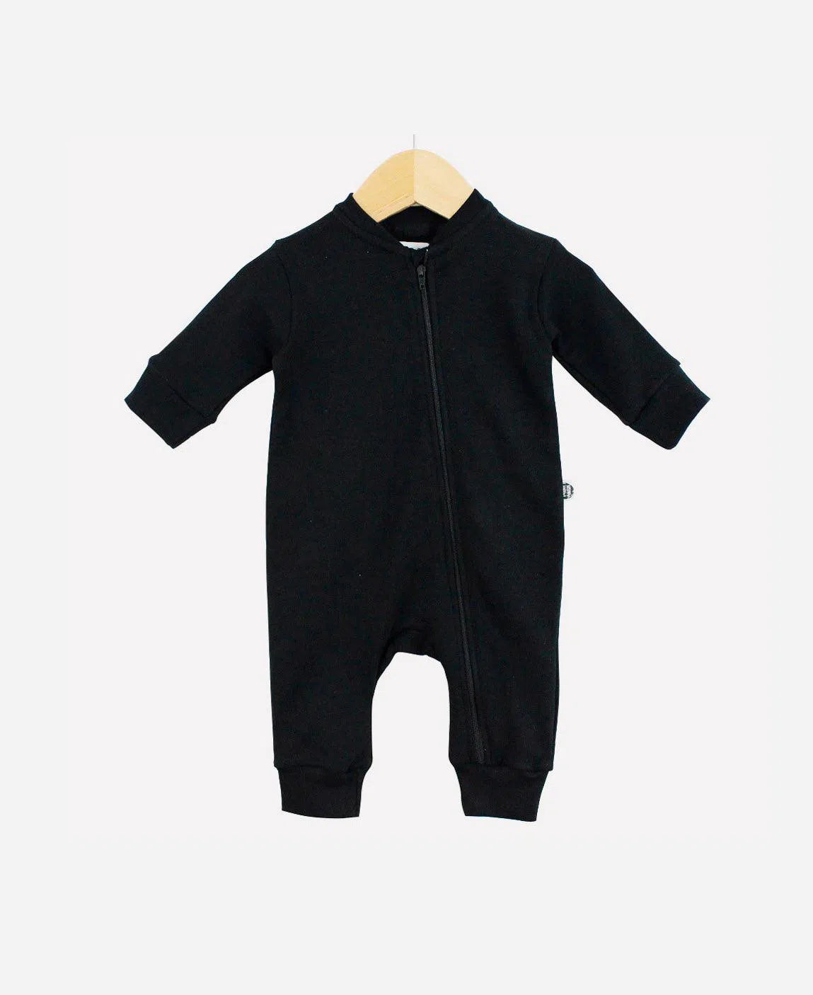 Macacão de Bebê Ziper Unissex MiniMalista Liso Preto - MiniMalista Baby - b2b, Baby, com-desconto-mm10, Meia Estação, Menino, Neutro, tab-tam-macacão-ziper, Unissex, Winter Sale 20% -bebê-minimalista-estiloso