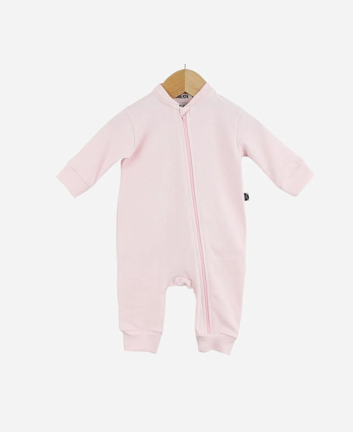 Macacão de Bebê Ziper Unissex MiniMalista Liso Rose Quartzo - MiniMalista Baby - b2b, Baby, com-desconto-mm10, Meia Estação, Menina, tab-tam-macacão-ziper, Winter Sale 30% -bebê-minimalista-estiloso