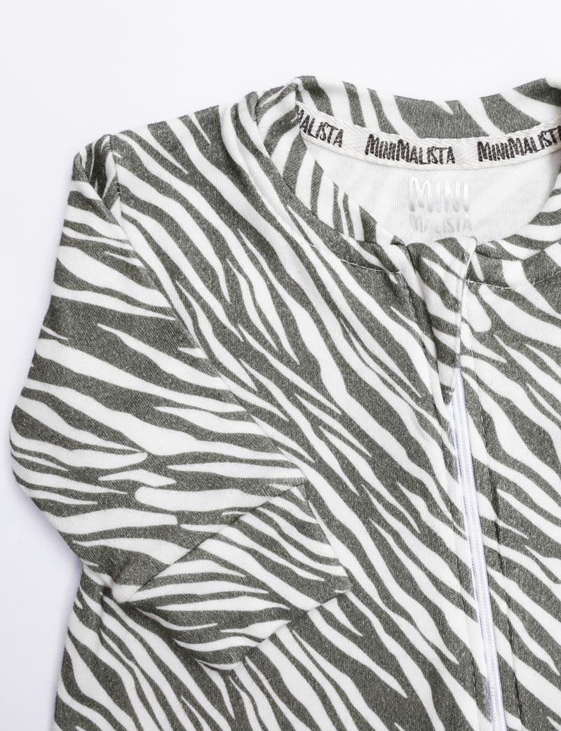 Macacão de Bebê Ziper Unissex Zebra - MiniMalista Baby - b2b, Baby, com-desconto-mm10, Meia Estação, Menina, Menino, tab-tam-macacão-ziper -bebê-minimalista-estiloso