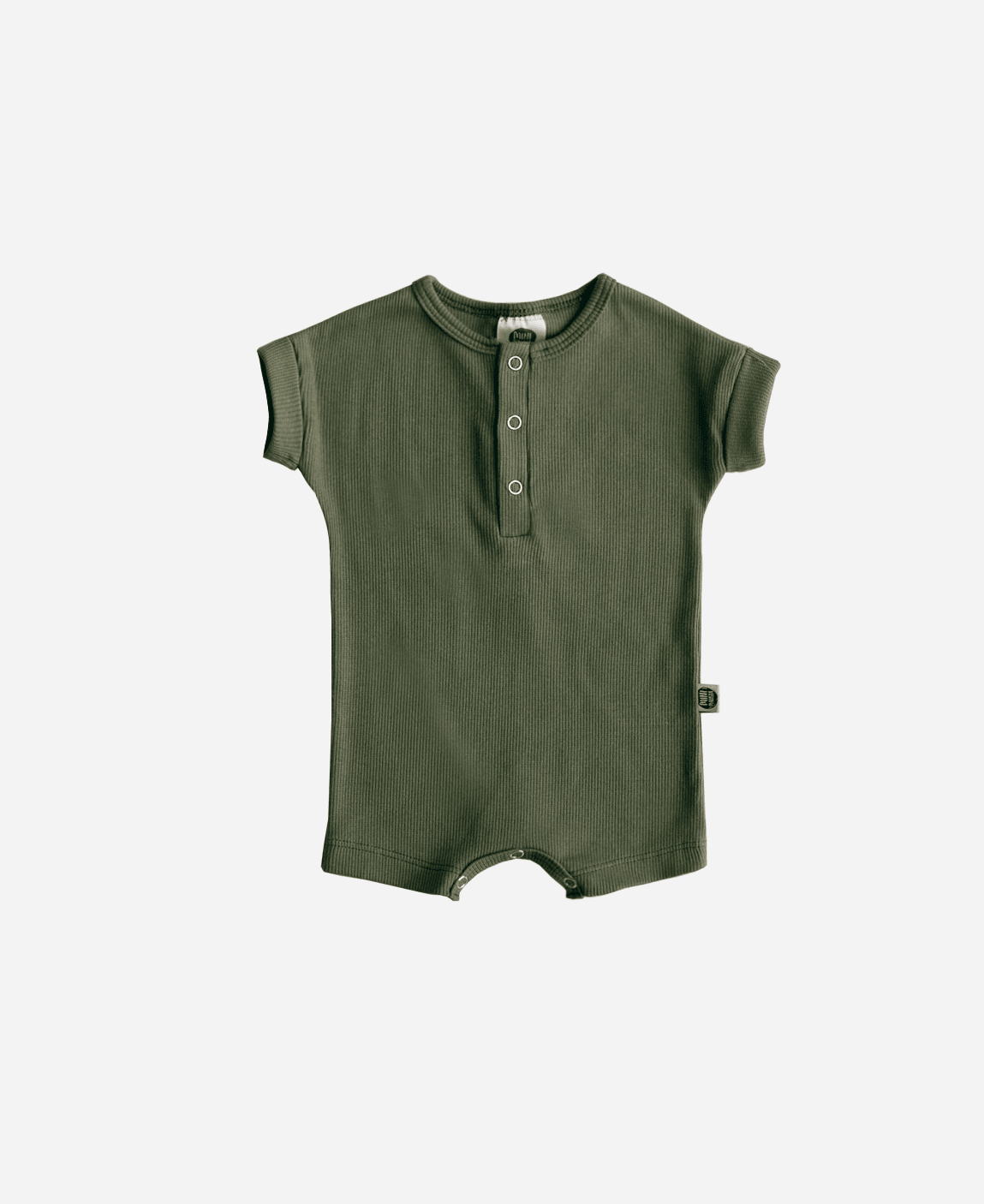 Macaquinho Canelado Manguinha Unissex MiniMalista | Liso Jungle Green - MiniMalista Baby - 0.2, b2b, Baby, black-friday, Calor, Christmas, com-desconto-mm10, Menino, Natal, Neutro, tab-tam-macaquinho-romper, Unissex, Verão, Xmas -bebê-minimalista-estiloso