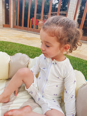 Macaquinho de Praia Estampado UV50+ | Blueberry - MiniMalista Baby - 0, b2b, Baby, Calor, com-desconto-mm10, Menino, Neutro, tab-tam-macaquinho-praia, Unissex, Verão -bebê-minimalista-estiloso