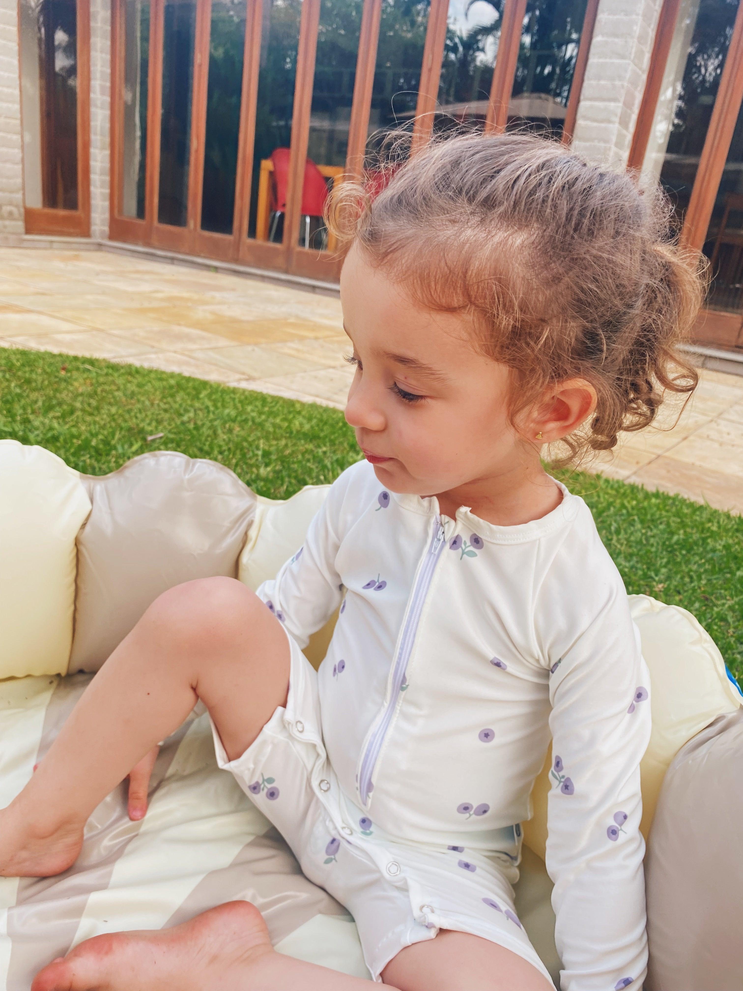Macaquinho de Praia Estampado UV50+ | Blueberry - MiniMalista Baby - 0, b2b, Baby, Calor, com-desconto-mm10, Menino, Neutro, tab-tam-macaquinho-praia, Unissex, Verão -bebê-minimalista-estiloso
