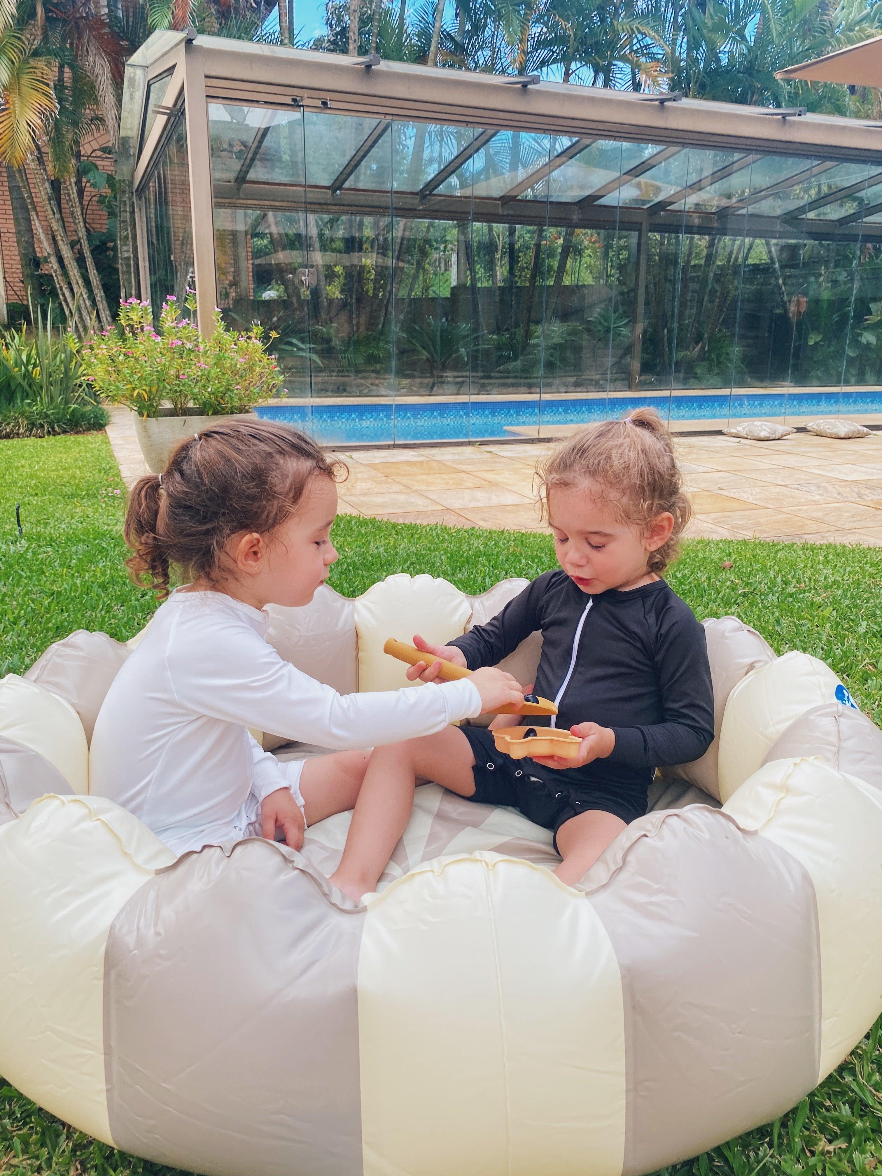 Macaquinho de Praia UV50+ | Liso Branco Off - MiniMalista Baby - 0, b2b, Baby, Calor, com-desconto-mm10, Menina, Neutro, tab-tam-macaquinho-praia, Unissex, Verão -bebê-minimalista-estiloso