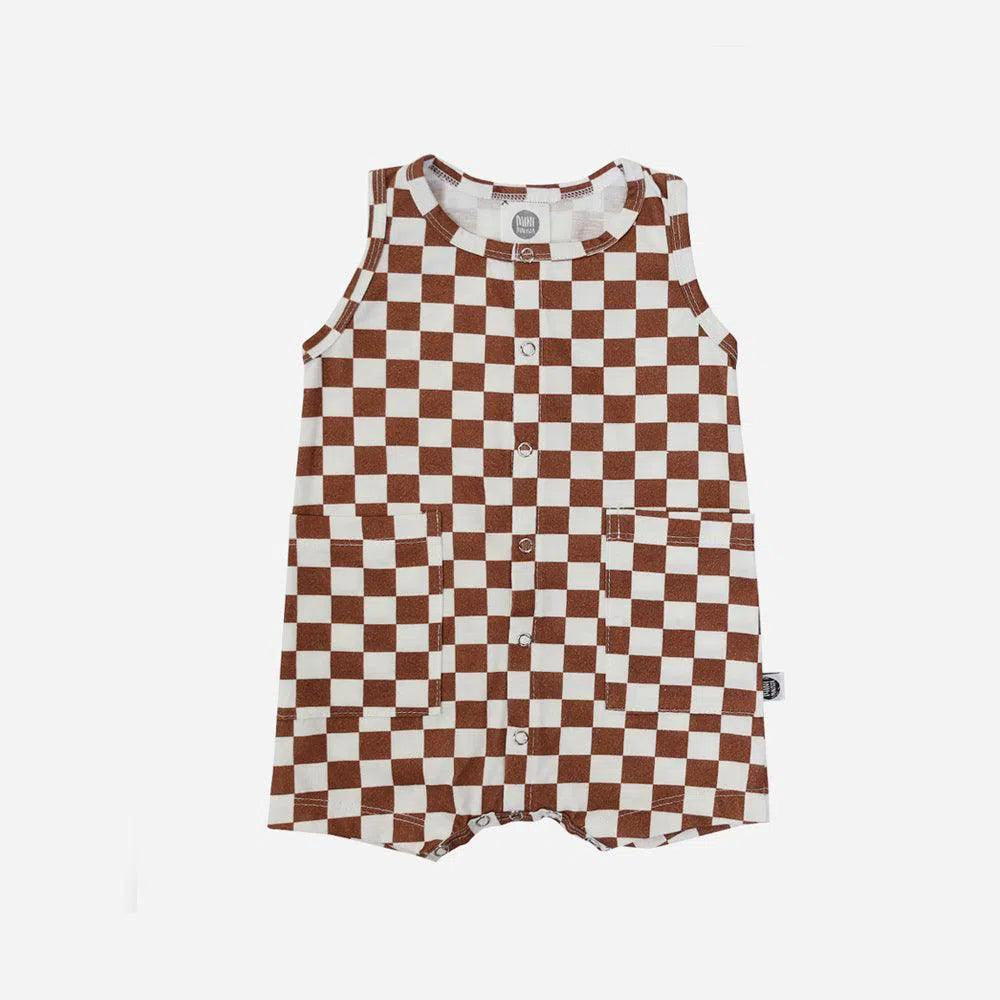 Macaquinho de Verão Botões Regata Unissex | Racer Oak - MiniMalista Baby - 0.3, b2b, Baby, black-friday, Calor, com-desconto-mm10, Kids, Menino, Neutro, tab-tam-macaquinho-tank-romper, Unissex, Verão -bebê-minimalista-estiloso