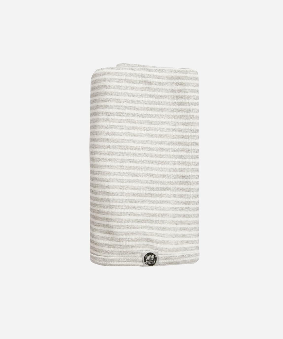 Manta de Malha de Algodão para Bebês | Listrinhas Cinza - MiniMalista Baby - 0.3, 0.45, b2b, Baby, black-friday, com-desconto-mm10, Meia Estação, Menino, Neutro, tab-tam-manta, Unissex -bebê-minimalista-estiloso