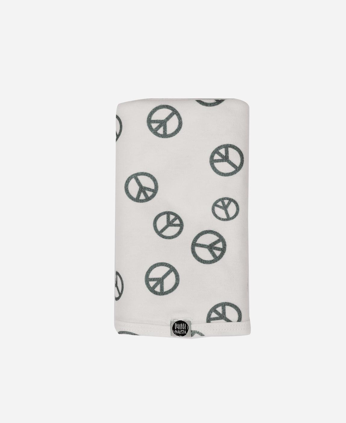 Manta de Malha de Algodão para Bebês | Peace and Love - MiniMalista Baby - 0.3, b2b, Baby, black-friday, com-desconto-mm10, Meia Estação, Menino, tab-tam-manta -bebê-minimalista-estiloso