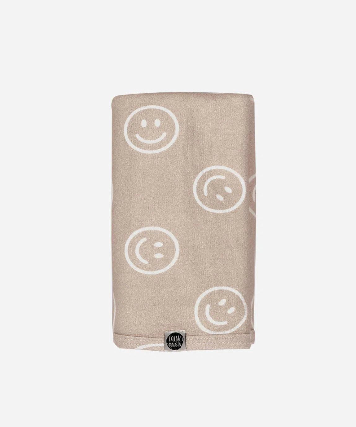Manta de Malha de Algodão para Bebês | Smiley - MiniMalista Baby - 0.3, b2b, Baby, black-friday, com-desconto-mm10, Meia Estação, Menino, Neutro, tab-tam-manta, Unissex -bebê-minimalista-estiloso