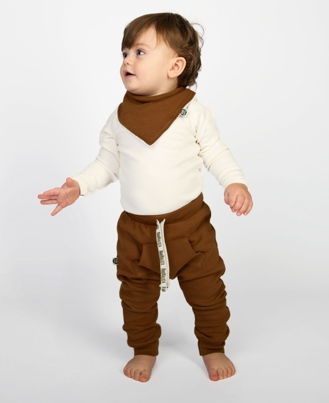 Calça Bolsão Unissex | Liso Chocolate