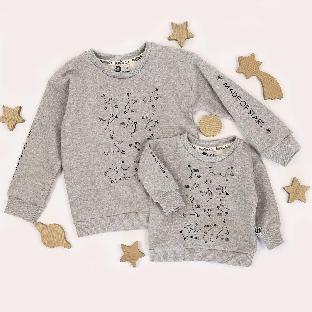 Moletom Peluciado Unissex Constellation - MiniMalista Baby - 0.45, b2b, Baby, black-friday, com-desconto-mm10, Frio, Kids, Menina, Menino, Neutro, tab-tam-moletom-basico, tab-tam-moletom-basico-Baby, Unissex -bebê-minimalista-estiloso