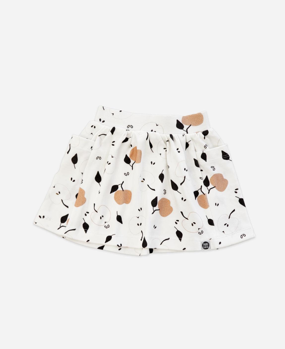 Saia Bolso Infantil | Apples - MiniMalista Baby - 0.25, b2b, black-friday, Calor, com-desconto-mm10, Kids, Menina, tab-tam-saia-bolso-2, Verão -bebê-minimalista-estiloso