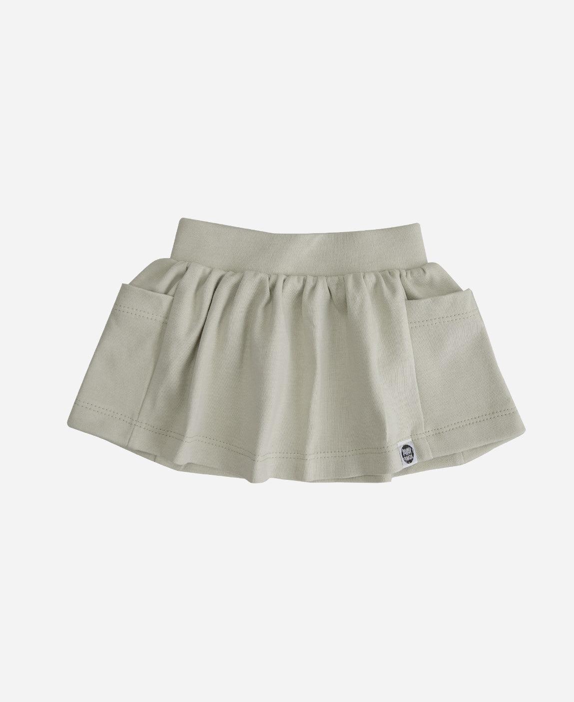 Saia Bolso Infantil | Liso Stone - MiniMalista Baby - 0.3, b2b, black-friday, Calor, com-desconto-mm10, Kids, Menina, tab-tam-saia-bolso-2, Verão -bebê-minimalista-estiloso