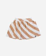 Saia Bolso Infantil | Listras Diagonais Bege - MiniMalista Baby - 0.25, b2b, black-friday, Calor, com-desconto-mm10, Kids, Menina, tab-tam-saia-bolso-2, Verão -bebê-minimalista-estiloso