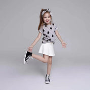 Saia-Shorts Infantil MiniMalista | Liso Branco Off - MiniMalista Baby - 0.25, 0.3, Ano Novo, anonovo, b2b, black-friday, Calor, com-desconto-mm10, Kids, Menina, new, Reveillon, tab-tam-short-saia, Verão -bebê-minimalista-estiloso