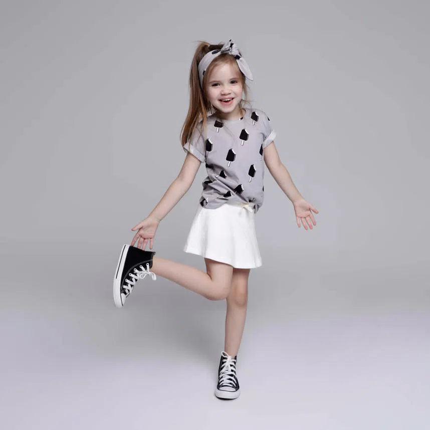 Saia-Shorts Infantil MiniMalista | Liso Branco Off - MiniMalista Baby - 0.25, 0.3, Ano Novo, anonovo, b2b, black-friday, Calor, com-desconto-mm10, Kids, Menina, new, Reveillon, tab-tam-short-saia, Verão -bebê-minimalista-estiloso