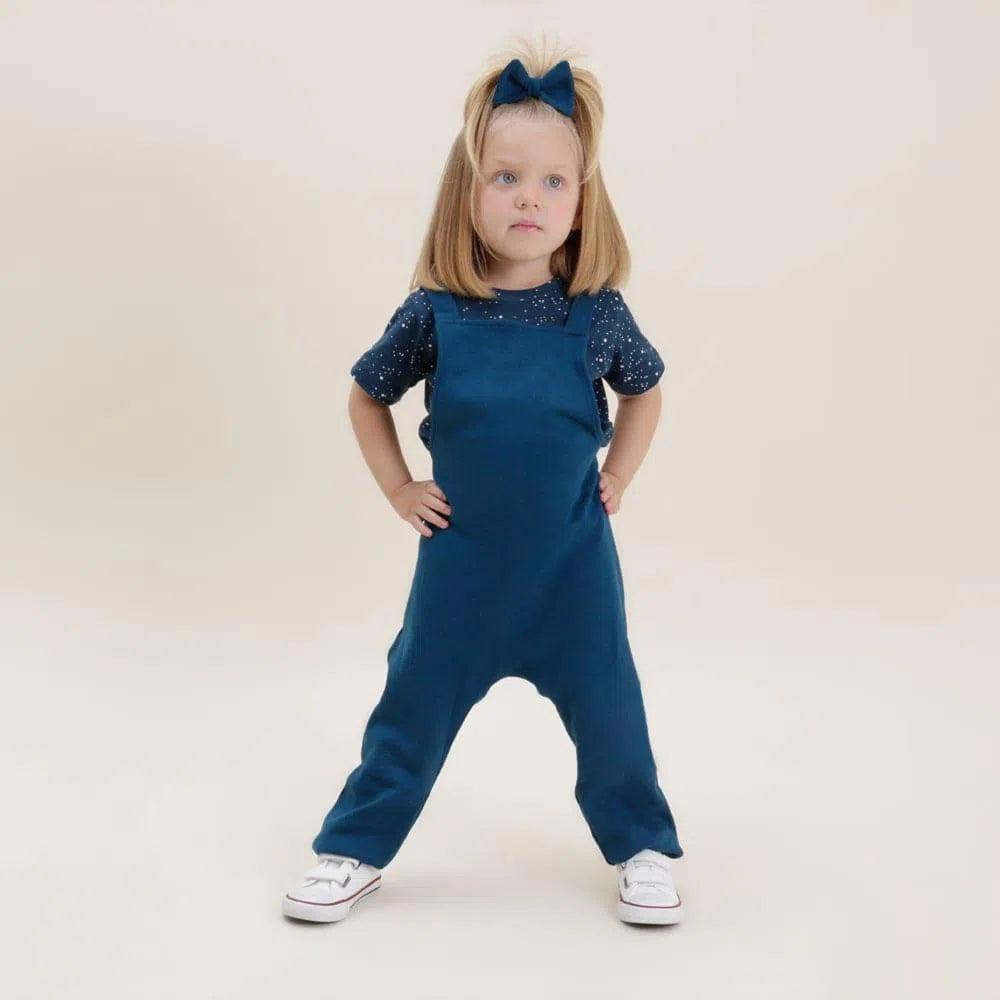 Salopette Infantil Unissex MiniMalista | Liso Azul Sky - MiniMalista Baby - 0.3, 0.45, b2b, black-friday, com-desconto-mm10, Meia Estação, Menino, SALE-FINAL, tab-tam-salopette -bebê-minimalista-estiloso
