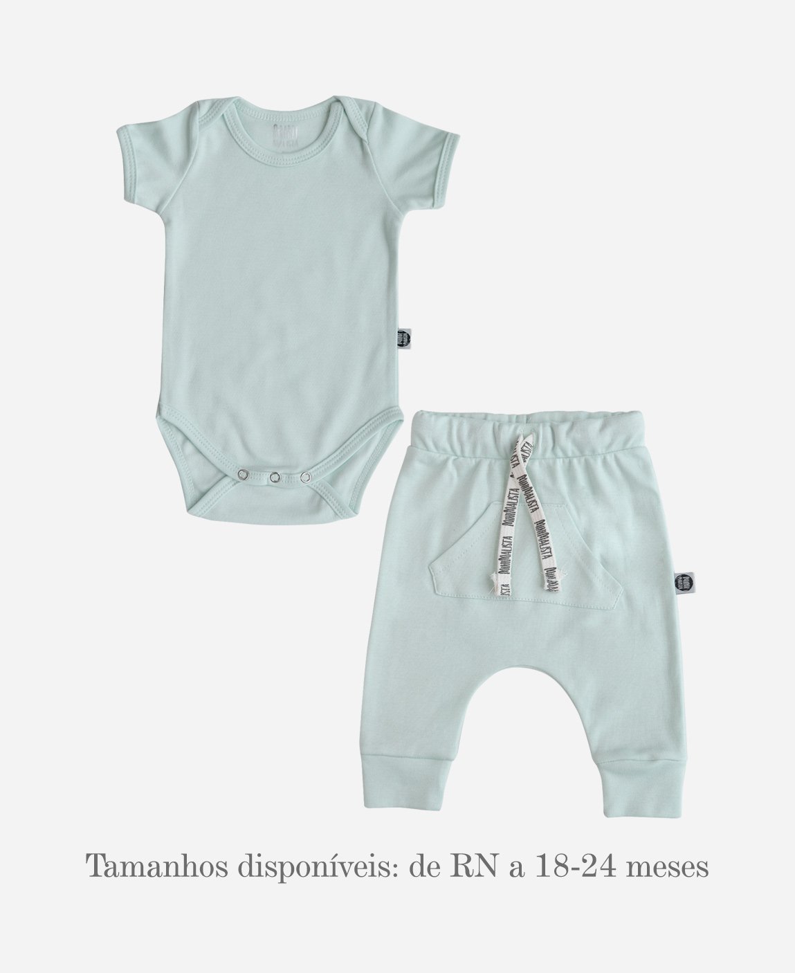 Conjunto Body e Calça | Liso Mint