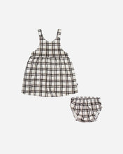 Conjunto Pinafore + Bloomers Xadrez Plaid