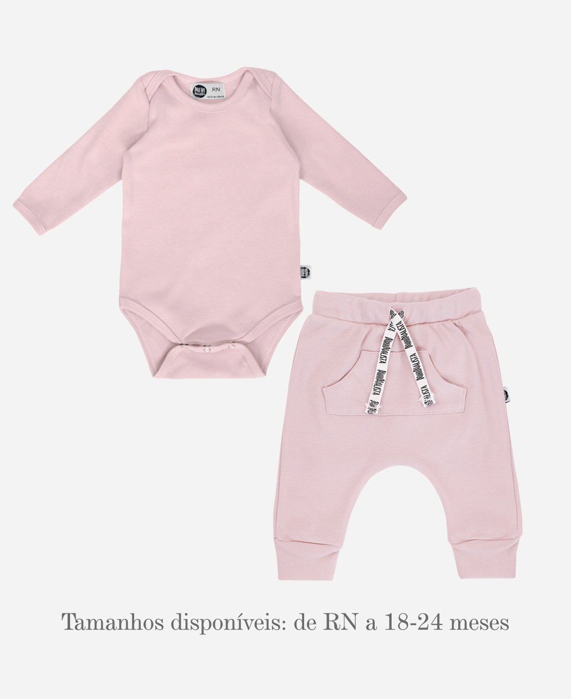 Conjunto Body e Calça Rose Quartzo