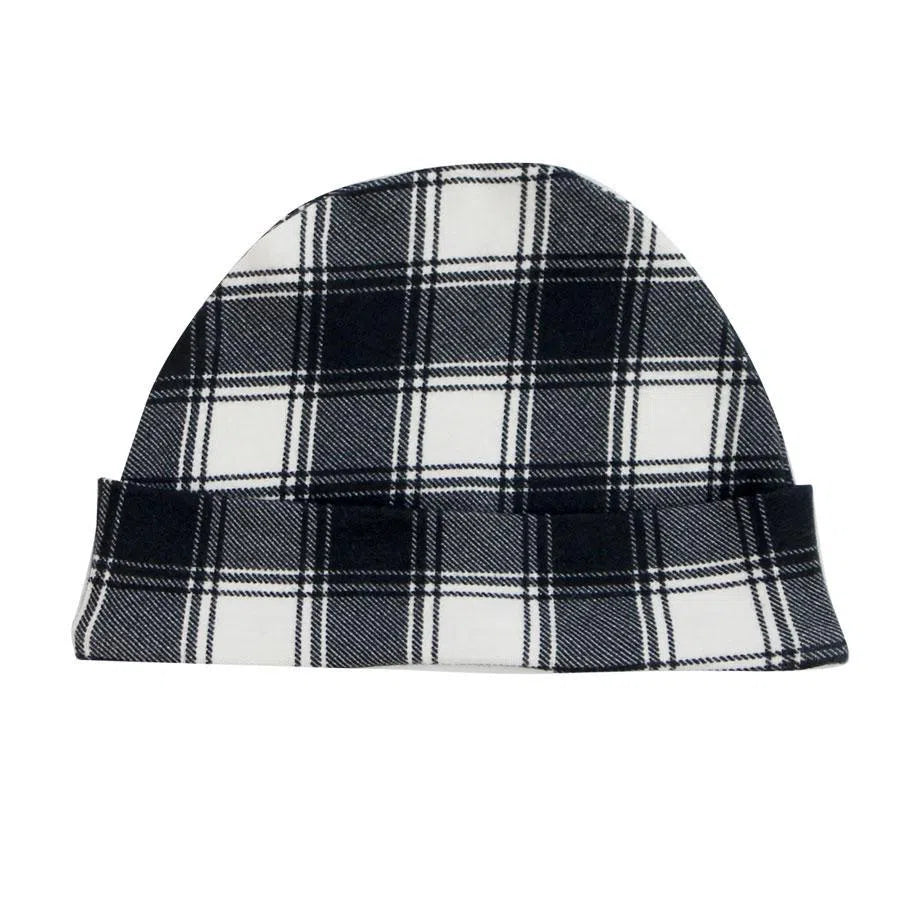 Touca de Bebê Unissex Xadrez Tartan - MiniMalista Baby - 0.3, 0.5, b2b, Baby, black-friday, Meia Estação, Menino, Neutro, outlet, tab-tam-touca-bebe, Unissex -bebê-minimalista-estiloso