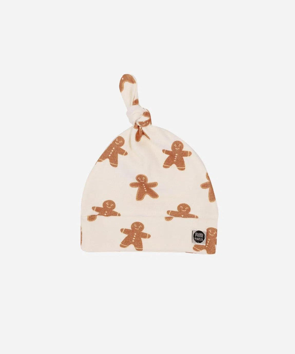 Touca Nó Recém-Nascido Unissex | Gingerbread - MiniMalista Baby - 0, b2b, Baby, Christmas, com-desconto-mm10, Meia Estação, Menina, natal, Neutro, tab-tam-touca-nó, Unissex, Xmas -bebê-minimalista-estiloso