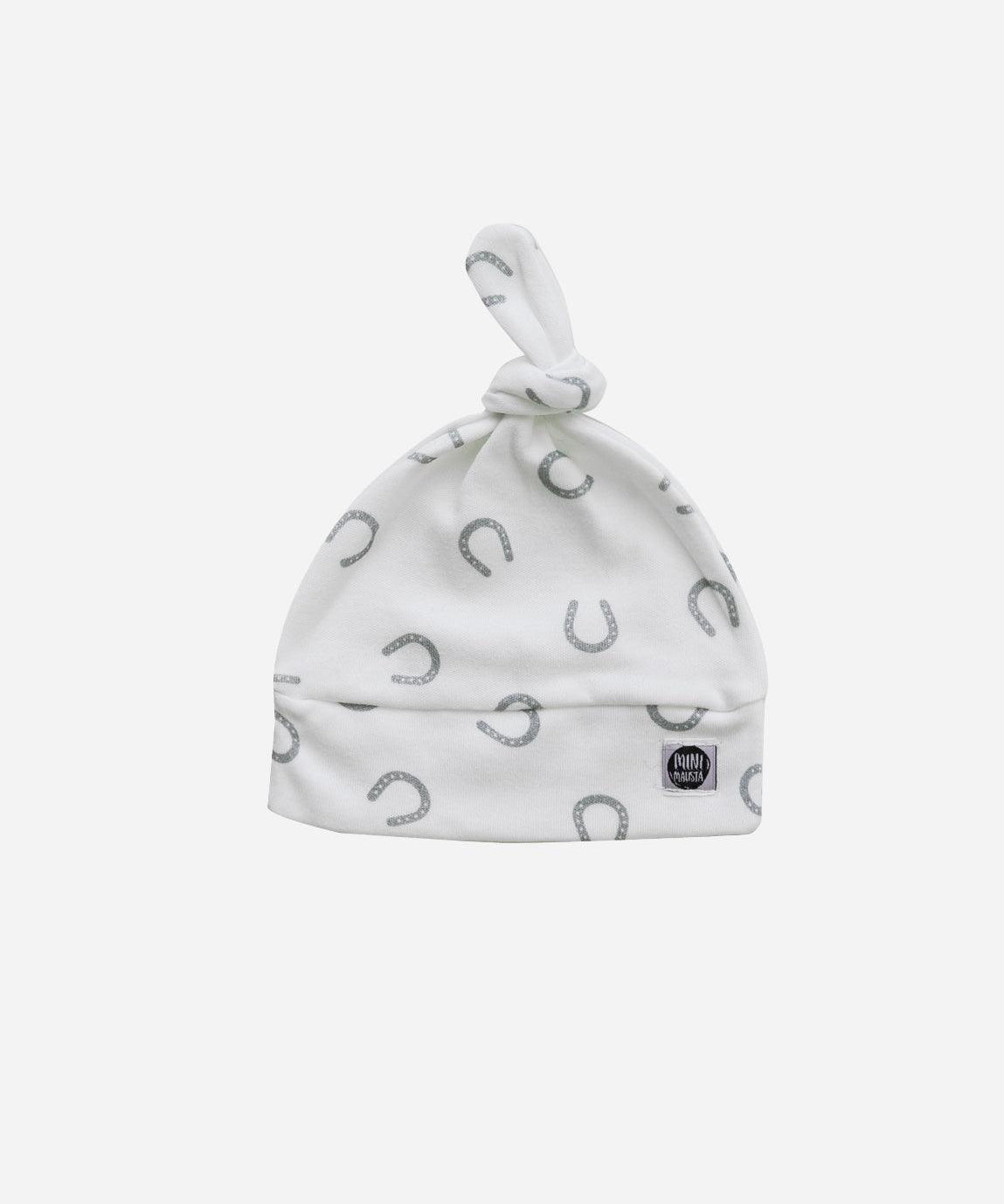 Touca Nó Recém-Nascido Unissex | Lucky - MiniMalista Baby - 0.3, b2b, Baby, black-friday, com-desconto-mm10, Meia Estação, Menino, new, tab-tam-touca-nó -bebê-minimalista-estiloso