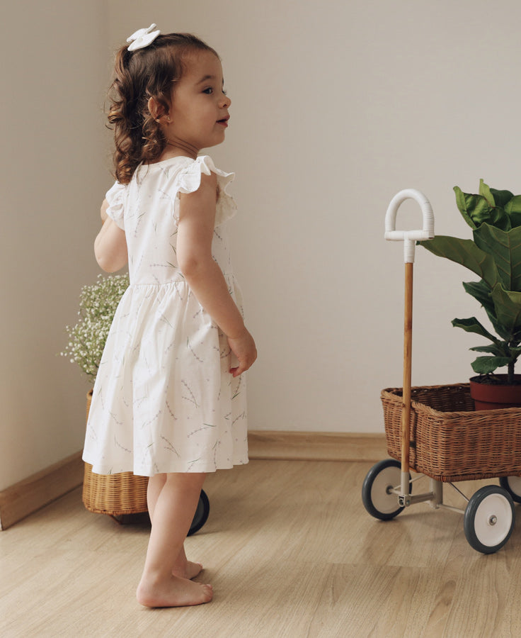 Vestido de Verão Infantil Babado | Lavender