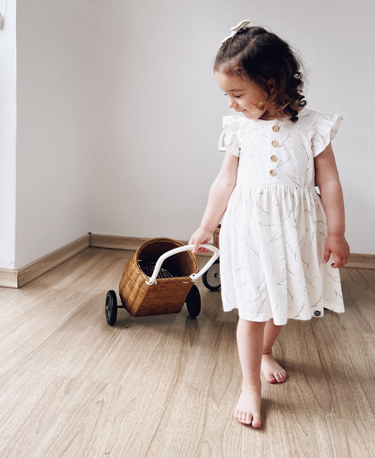 Vestido de Verão Infantil Babado | Lavender