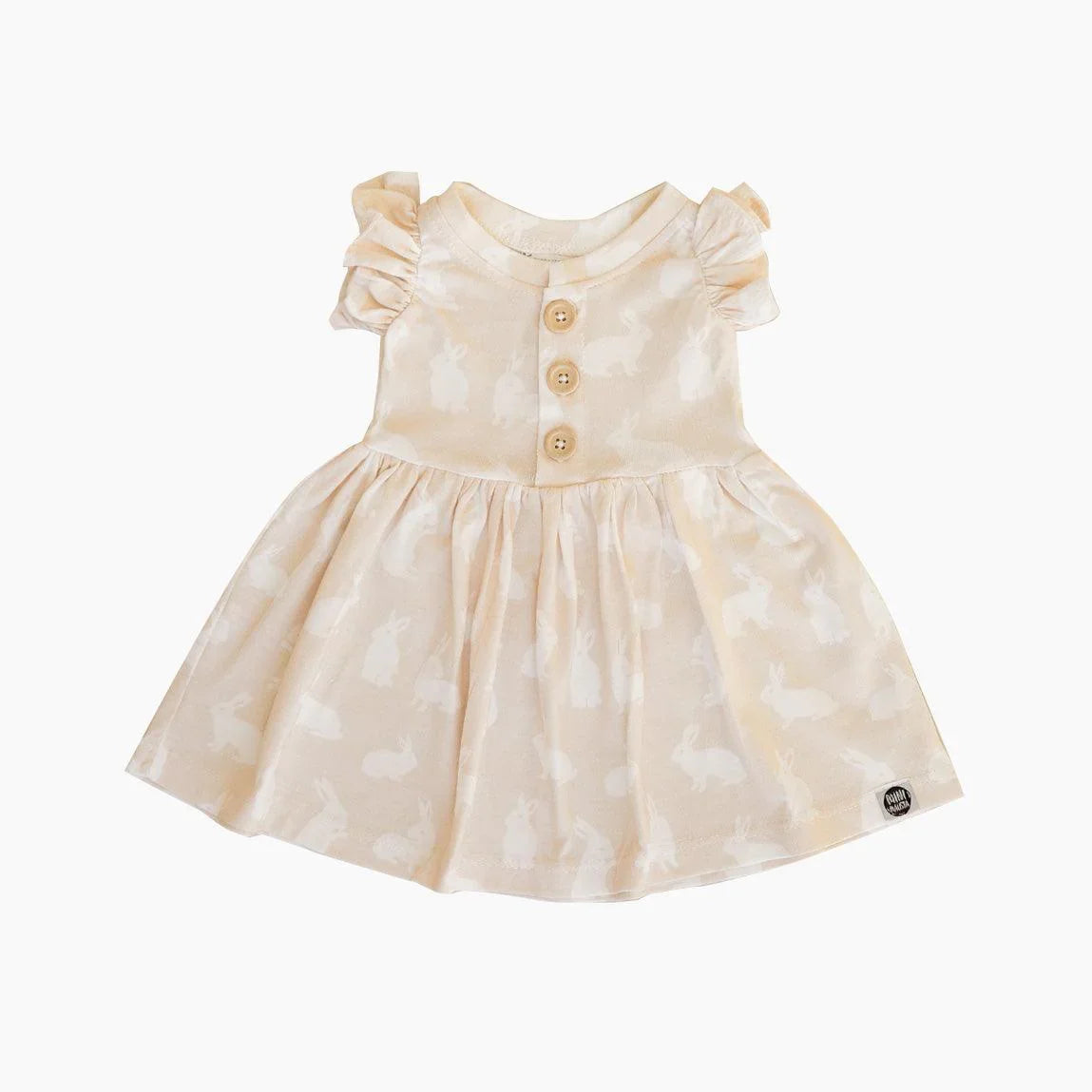 Vestido de Verão Babado Infantil | Bunny - MiniMalista Baby - 0.2, b2b, black-friday, Calor, com-desconto-mm10, Kids, Menina, minime, tab-tam-vestido-babado, Verão -bebê-minimalista-estiloso