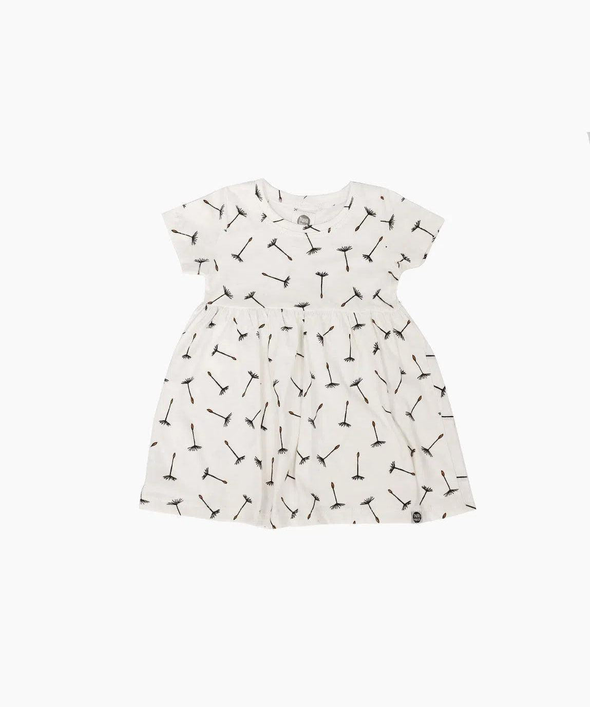 Vestido de Verão Infantil | Dandelion - MiniMalista Baby - Ano Novo, b2b, Calor, Kids, Menina, outlet, Reveillon, tab-tam-vestido-manga-curta, Verão -bebê-minimalista-estiloso