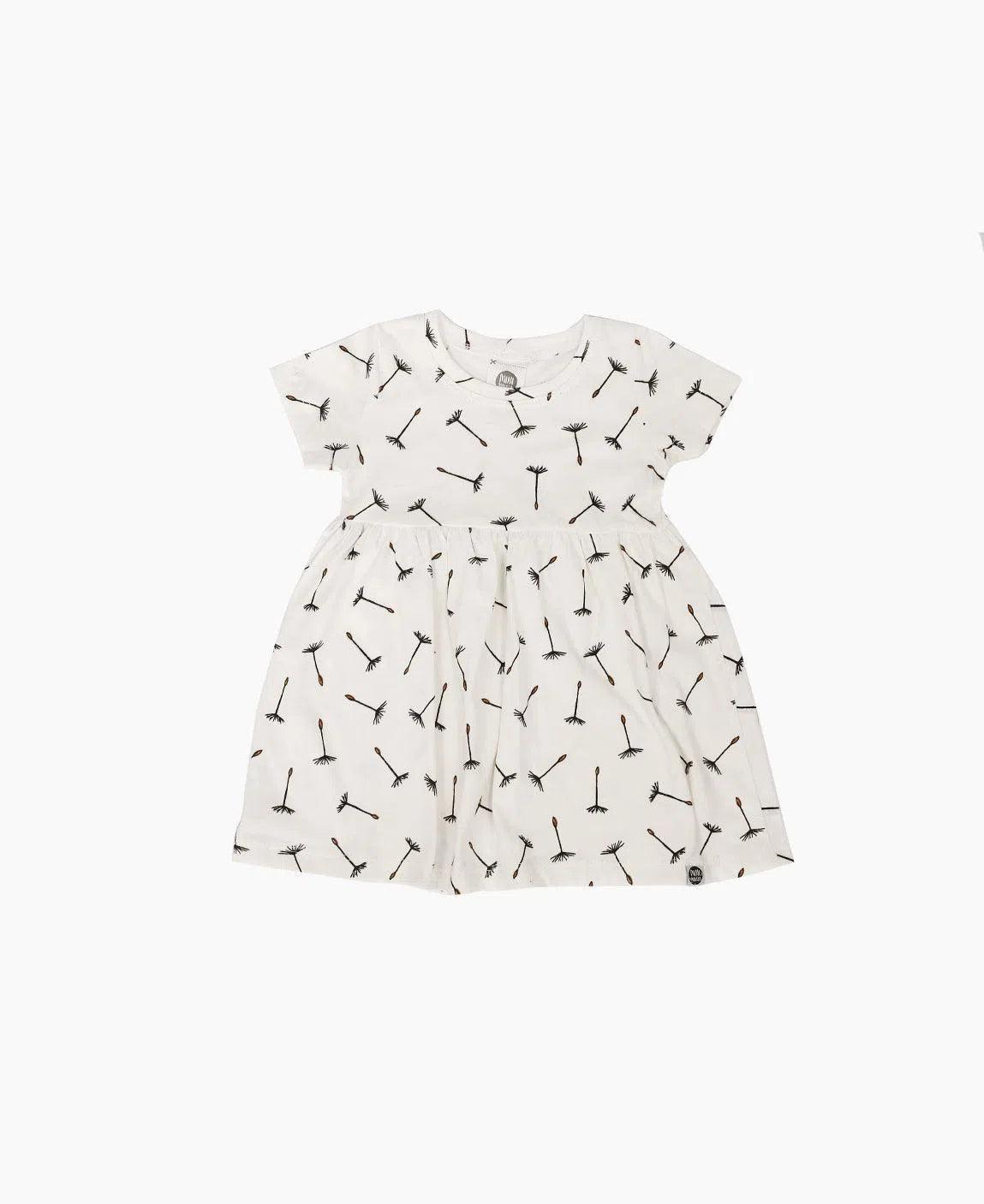 Vestido de Verão Infantil | Dandelion - MiniMalista Baby - Ano Novo, b2b, Calor, Kids, Menina, outlet, Reveillon, tab-tam-vestido-manga-curta, Verão -bebê-minimalista-estiloso