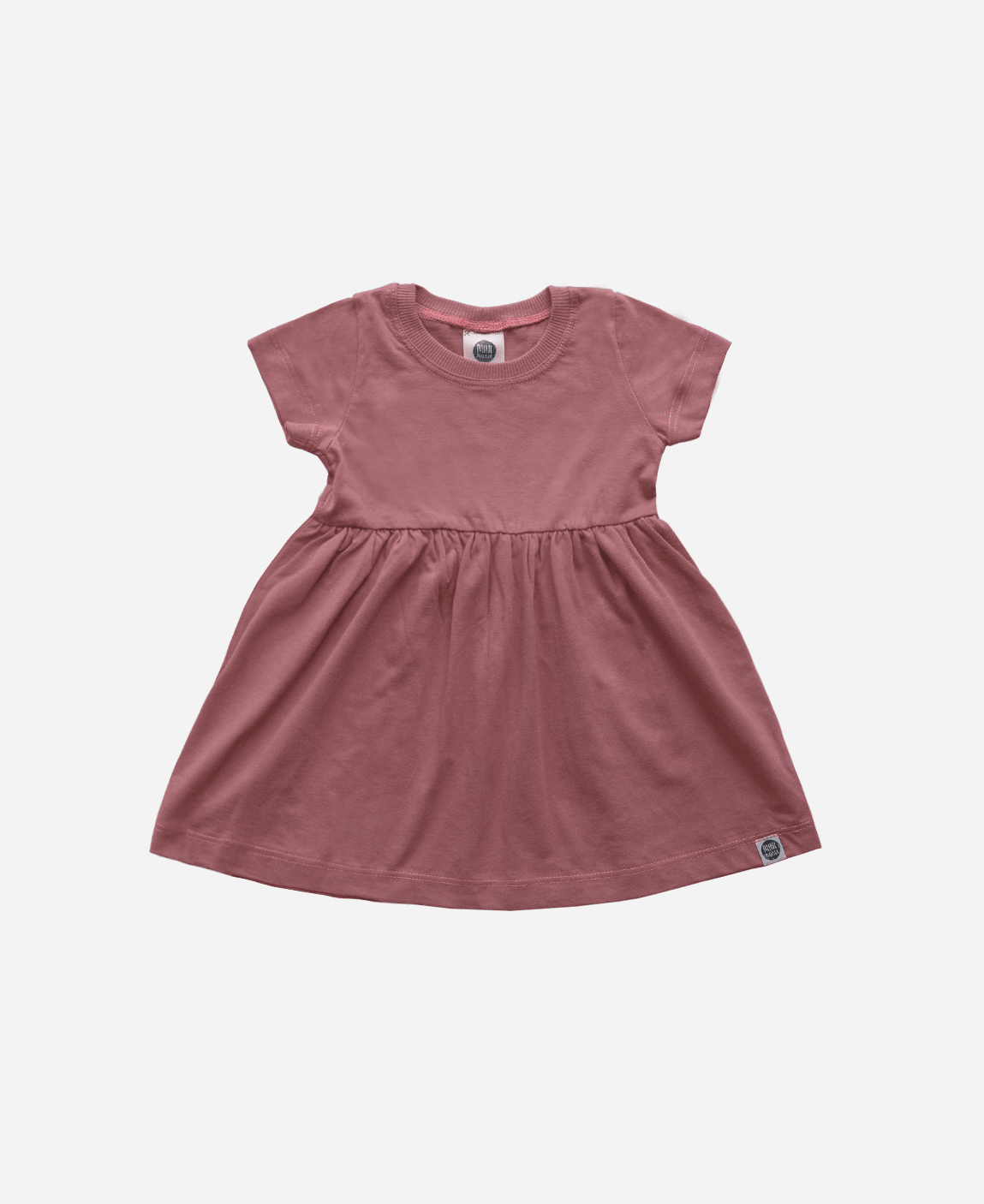 Vestido de Verão Infantil | Liso Dark Rose - MiniMalista Baby - 0.3, b2b, black-friday, Calor, com-desconto-mm10, Kids, Menina, tab-tam-vestido-manga-curta, Verão -bebê-minimalista-estiloso