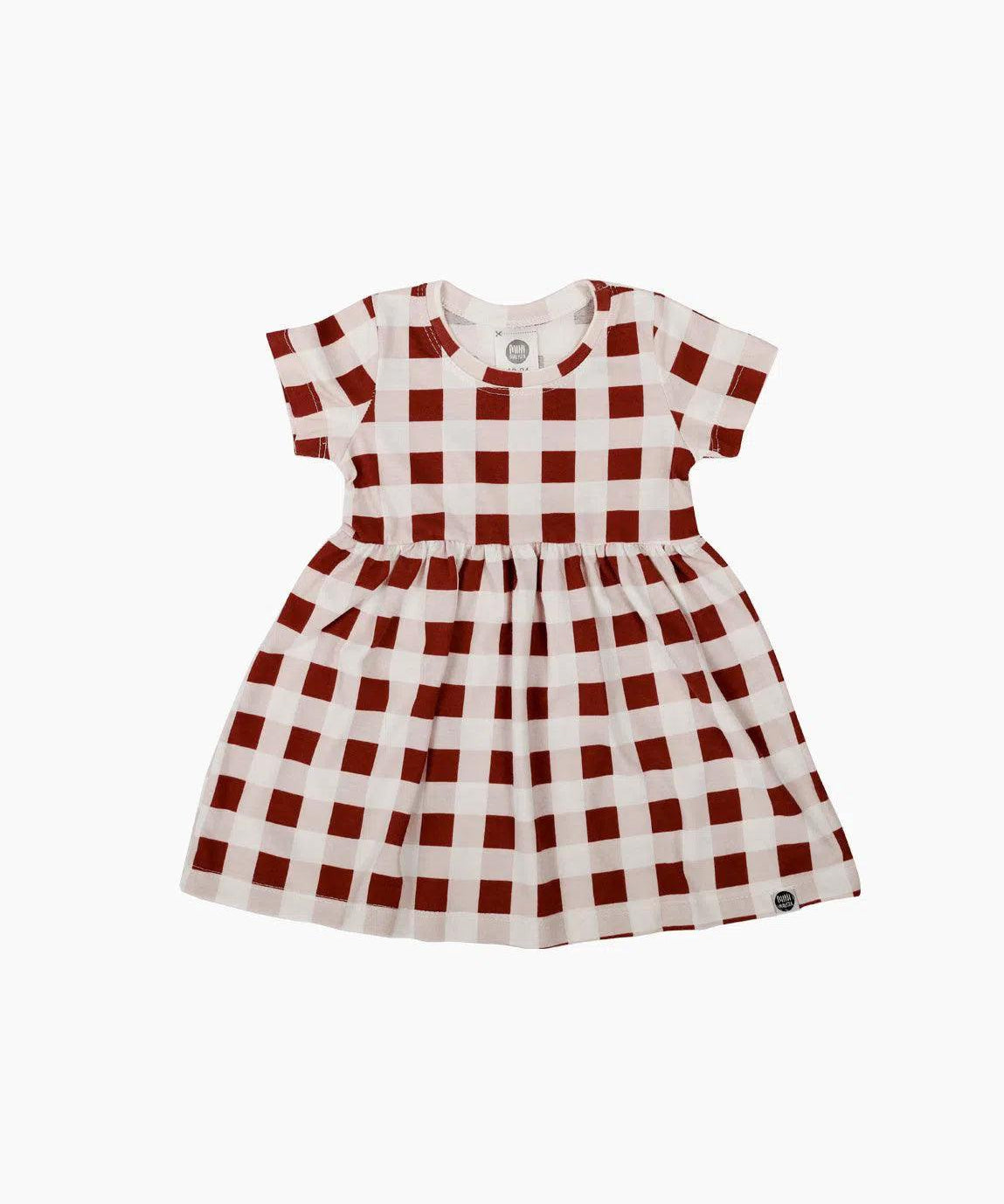 Vestido de Verão Infantil Vichy Wine - MiniMalista Baby - 0, b2b, Calor, Christmas, com-desconto-mm10, Kids, Menina, natal, SALE-FINAL, tab-tam-vestido-manga-curta, Verão, Xmas, últimas-peças -bebê-minimalista-estiloso