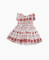 Vestido de Verão Infantil Xmas Tricot - MiniMalista Baby - b2b, Calor, Christmas, com-desconto-mm10, Kids, Menina, minime, natal, Neutro, Unissex, Verão, Xmas -bebê-minimalista-estiloso