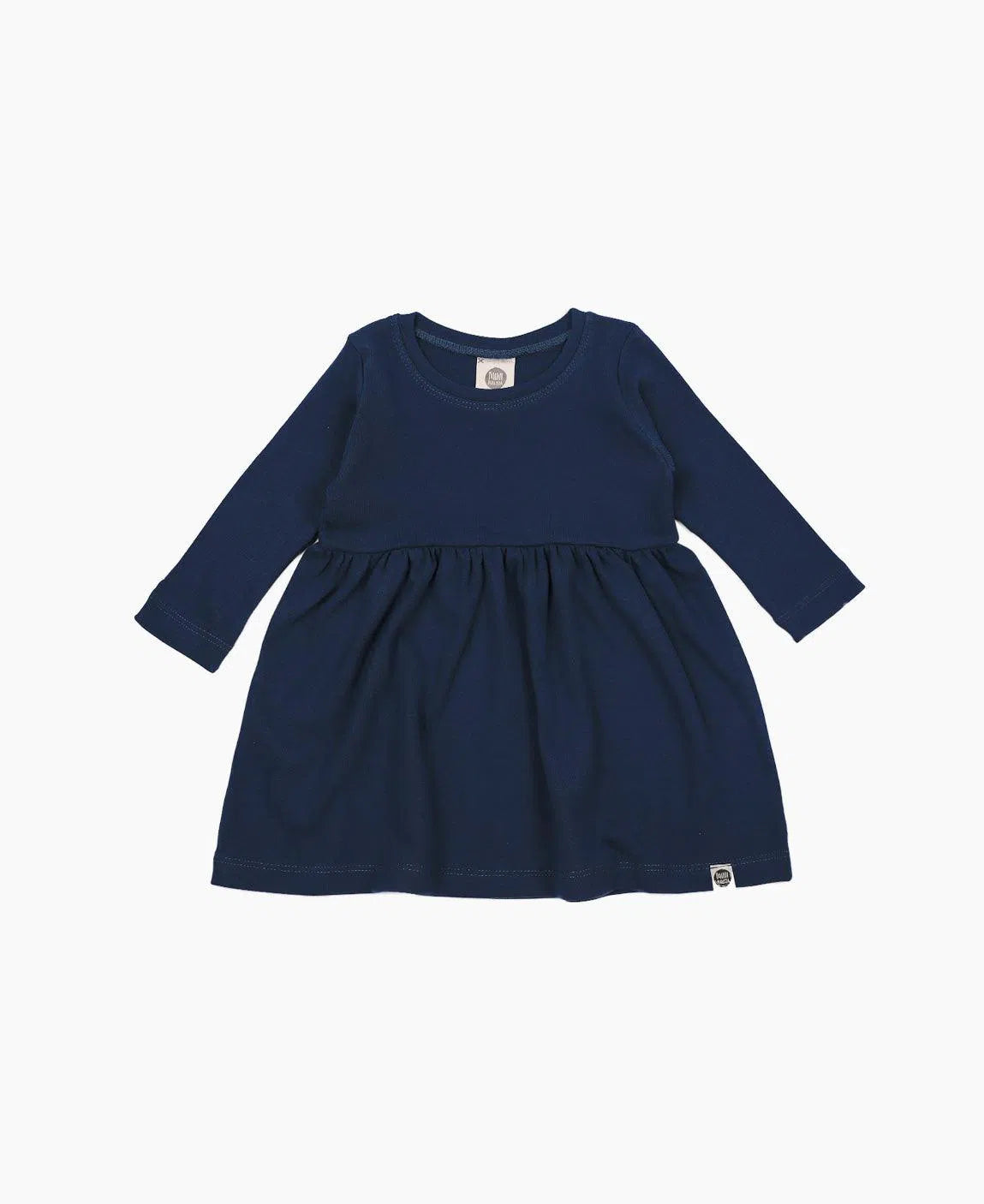 Vestido Infantil Manga Longa MiniMalista Liso Azul Sky - MiniMalista Baby - b2b, com-desconto-mm10, Frio, Kids, Menina, tab-tam-vestido-manga-longa -bebê-minimalista-estiloso