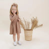 Vestido Infantil Manga Longa MiniMalista Liso Mocha - MiniMalista Baby - b2b, com-desconto-mm10, Frio, Kids, Menina, Neutro, tab-tam-vestido-manga-longa, Unissex, Winter Sale 40% -bebê-minimalista-estiloso