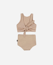 Biquini Dupla Face Infantil UV50+ MiniMalista | Liso Beige - MiniMalista Baby - 0, b2b, Calor, com-desconto-mm10, Menina, tab-tam-biquini, Verão -bebê-minimalista-estiloso