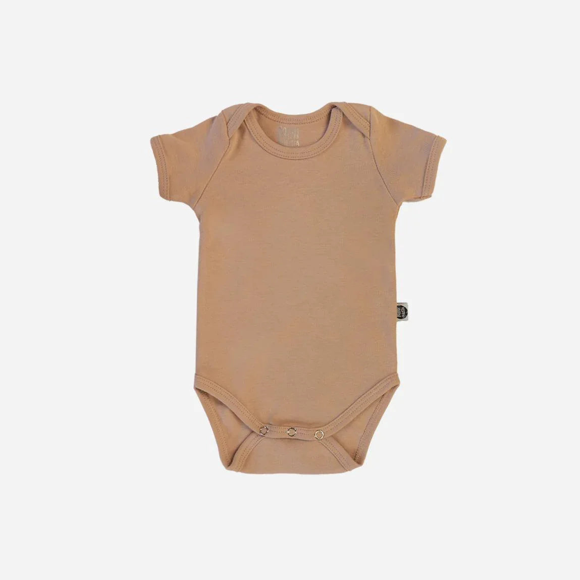 Body de Bebê Manga Curta Unissex MiniMalista | Liso Cinnamon - MiniMalista Baby - 0.2, b2b, Baby, black-friday, com-desconto-mm10, Meia Estação, Menina, Menino, Neutro, tab-tam-body-curto, Unissex -bebê-minimalista-estiloso