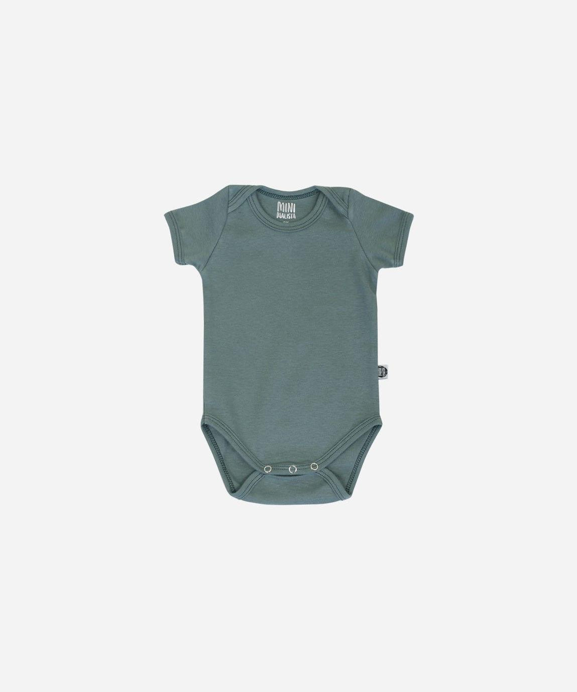 Body de Bebê Manga Curta Unissex MiniMalista | Liso Goblin Blue - MiniMalista Baby - 0.3, b2b, Baby, black-friday, com-desconto-mm10, Meia Estação, Menino, new, tab-tam-body-curto -bebê-minimalista-estiloso