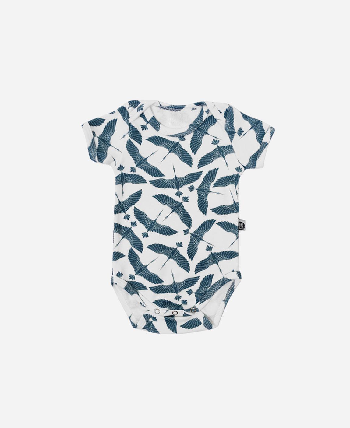 Body de Bebê Manga Curta Unissex | Blue Flock - MiniMalista Baby - 0.35, b2b, Baby, black-friday, com-desconto-mm10, Meia Estação, Menino, tab-tam-body-curto -bebê-minimalista-estiloso