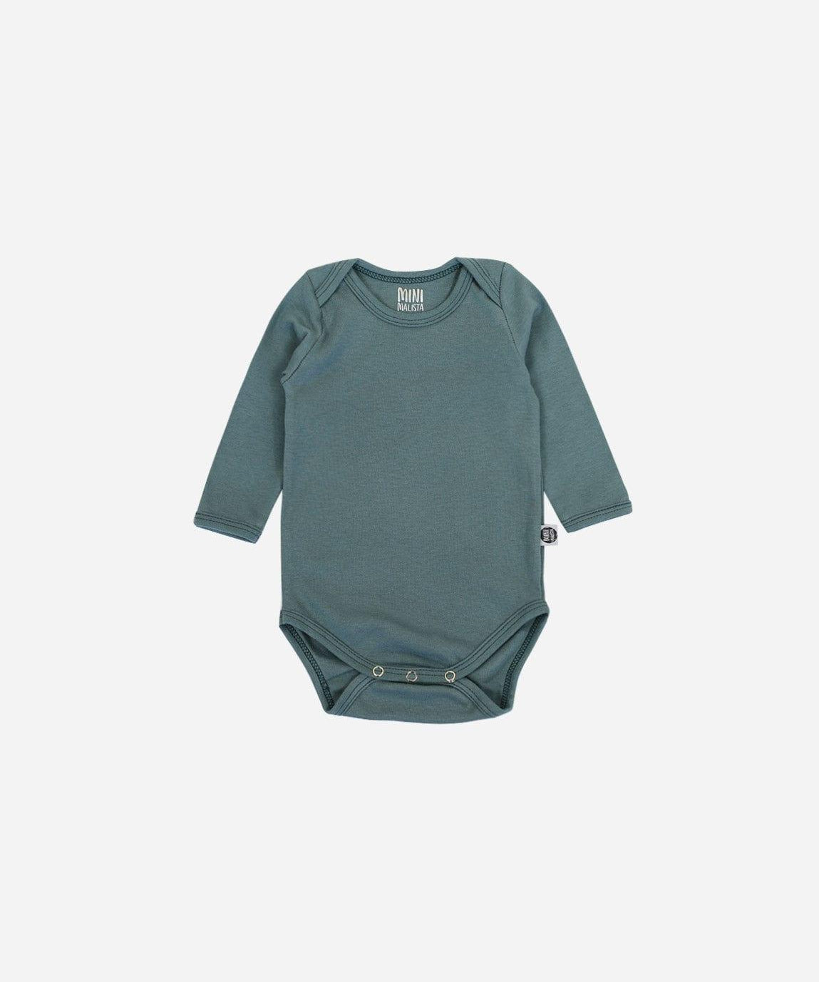 Body de Bebê Manga Longa Unissex MiniMalista | Liso Goblin Blue - MiniMalista Baby - 0.3, b2b, Baby, black-friday, com-desconto-mm10, Frio, Menino, new, tab-tam-body-manga-longa, Winter Sale 30% -bebê-minimalista-estiloso