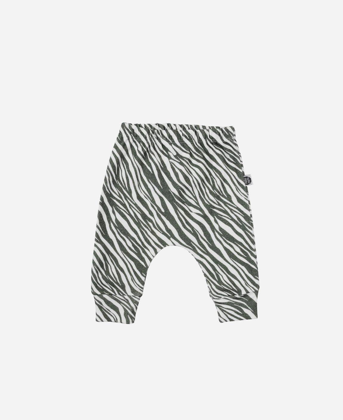 Calça de Bebê Harém Unissex | Zebra - MiniMalista Baby - 0.3, 0.45, b2b, Baby, black-friday, com-desconto-mm10, Meia Estação, Menina, Menino, tab-tam-calça-harem-bebe -bebê-minimalista-estiloso