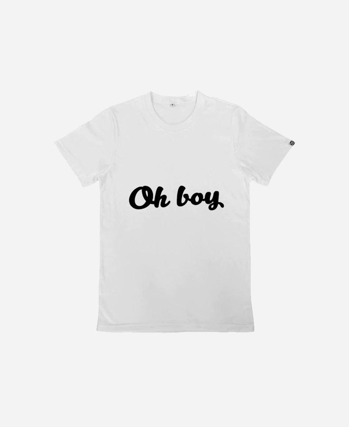 Camiseta Adulto OH BOY - MiniMalista Baby - b2b, com-desconto-mm10, Meia Estação, Menino, Neutro, Unissex -bebê-minimalista-estiloso