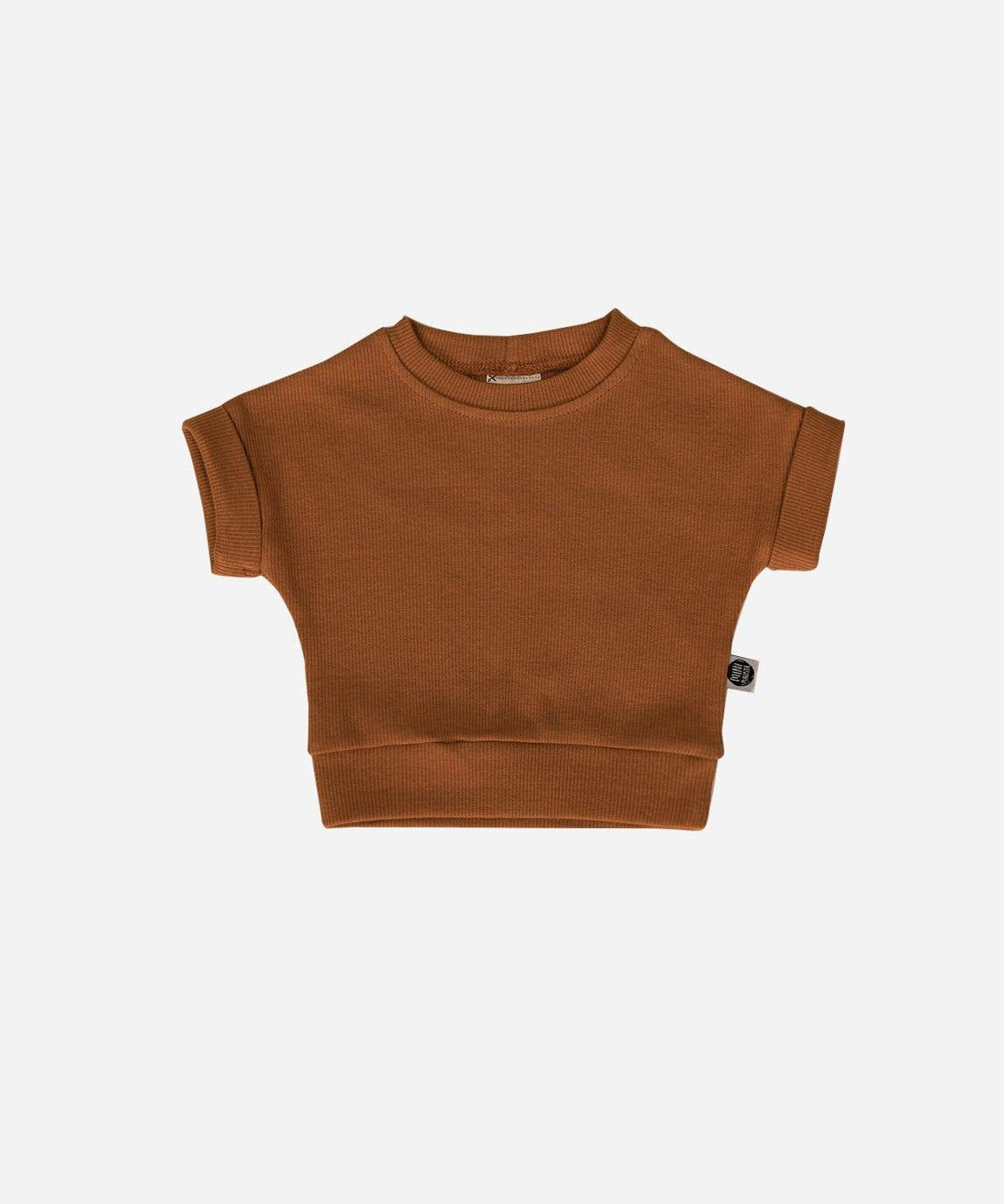 Camiseta Infantil Dolman Canelado Unissex MiniMalista | Liso Goldie - MiniMalista Baby - 0.3, b2b, black-friday, Calor, com-desconto-mm10, Meia Estação, Menina, Neutro, tab-tam-dolman-tee, Unissex, Verão -bebê-minimalista-estiloso