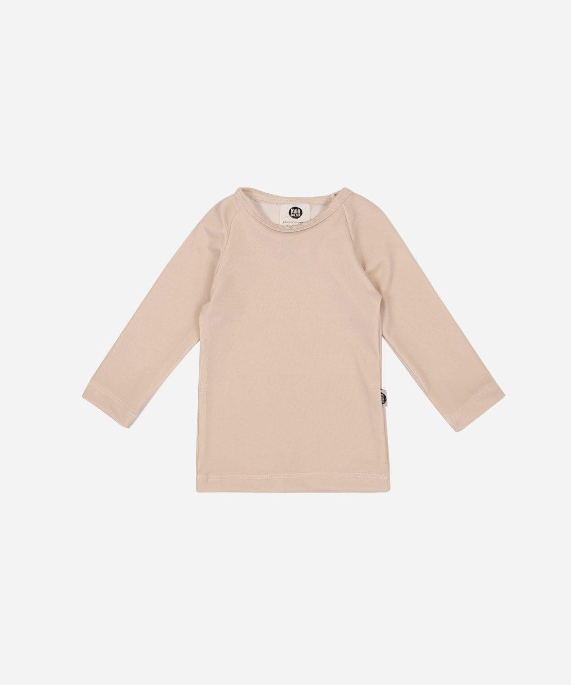 Camiseta Infantil Proteção Solar Unissex UV50+ MiniMalista | Liso Beige - MiniMalista Baby - 0, 0.3, b2b, black-friday, Calor, com-desconto-mm10, Menina, Neutro, tab-tam-camiseta-praia, tab-tam-camiseta-solar-praia, tab-tamanho-camiseta-raglan, Unissex, Verão -bebê-minimalista-estiloso