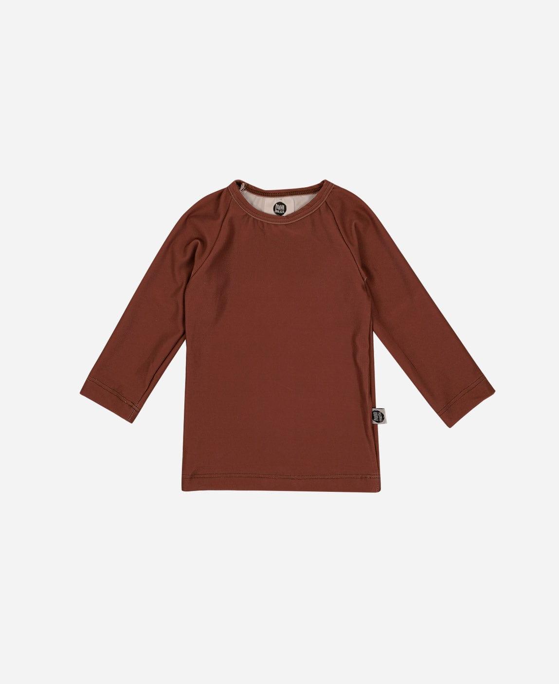 Camiseta Infantil Proteção Solar Unissex UV50+ MiniMalista | Liso Oak - MiniMalista Baby - 0, 0.3, b2b, black-friday, Calor, com-desconto-mm10, Menino, tab-tam-camiseta-praia, tab-tam-camiseta-solar-praia, tab-tamanho-camiseta-raglan, Verão -bebê-minimalista-estiloso