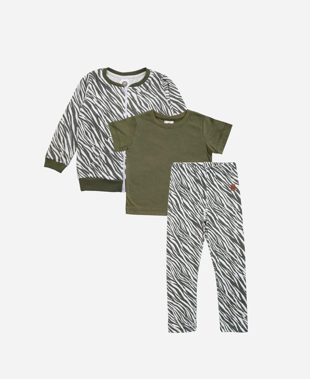 Look Infantil Bomber + Calça Reta Zebra + Camiseta Jungle Green - MiniMalista Baby - b2b, bundle, Christmas, Frio, FW23, Hidden recommendation, Inverno, Kids, Menina, Natal, Xmas -bebê-minimalista-estiloso