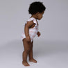 Maiô Babado Infantil Estampado UV50+ Vichy Rose - MiniMalista Baby - b2b, Calor, Menina, outlet, Verão -bebê-minimalista-estiloso